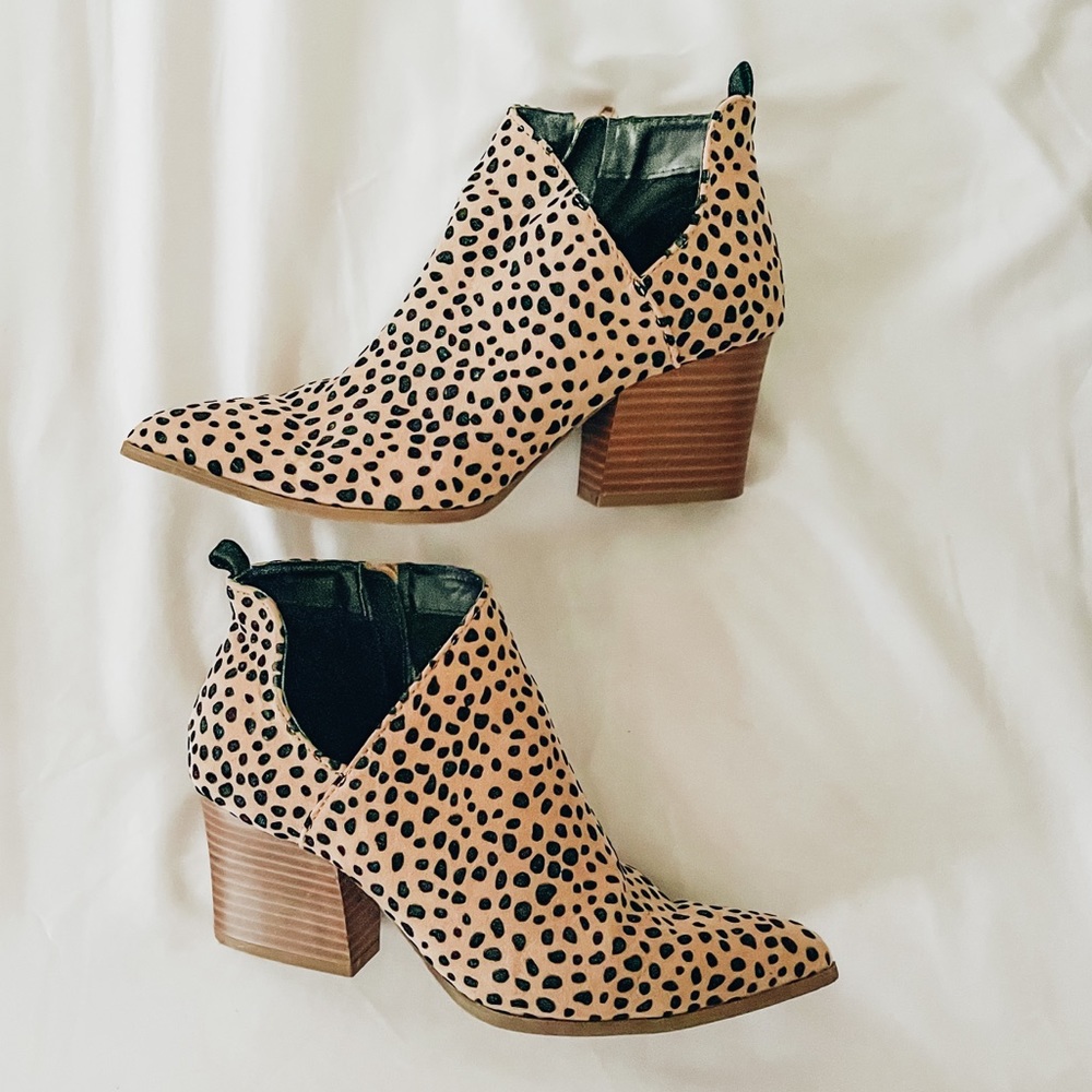 Animal Print Booties